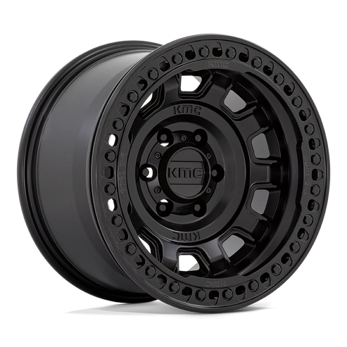17X9.0 5X127/-38 KMC TANK BEADLOCK SATIN BLACK KM236 CB71,5 KMC