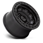 17X9.0 5X127/-38 KMC TANK BEADLOCK SATIN BLACK KM236 CB71,5 KMC
