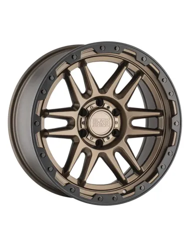 17X8.5 6X139.7/-18 Black Rhino Apache Matte Bronze W/Blk Lip