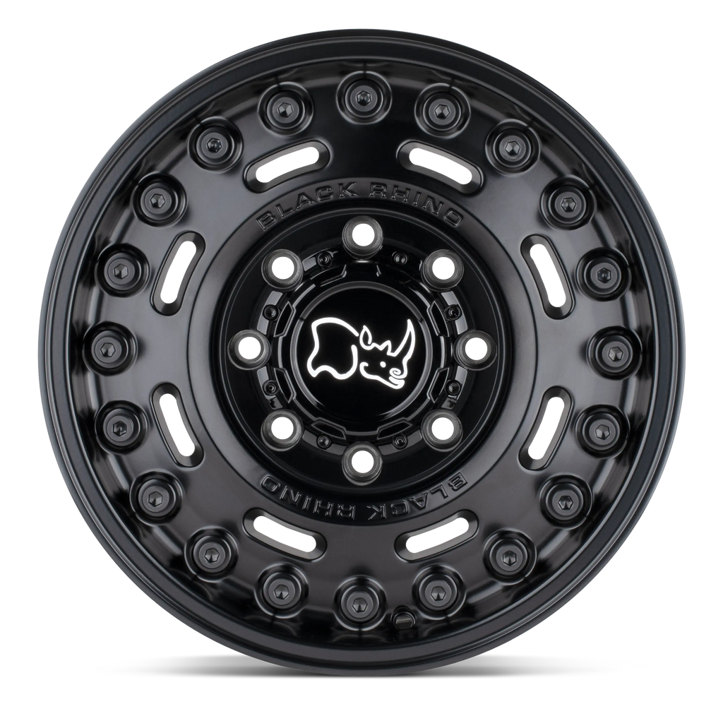 17X9.5 6X139.7/-18 Black Rhino Axle Matte Black