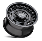 17X9.5 6X139.7/-18 Black Rhino Axle Matte Black