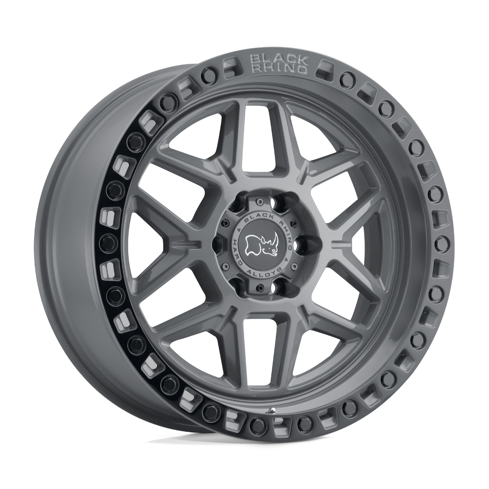 17X9.0 5X127/-18 Black Rhino Kelso Battleship Gray W/Blk Lip