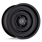 17X9.5 6X139.7/-12 Black Rhino Solid Matte Black Offroad