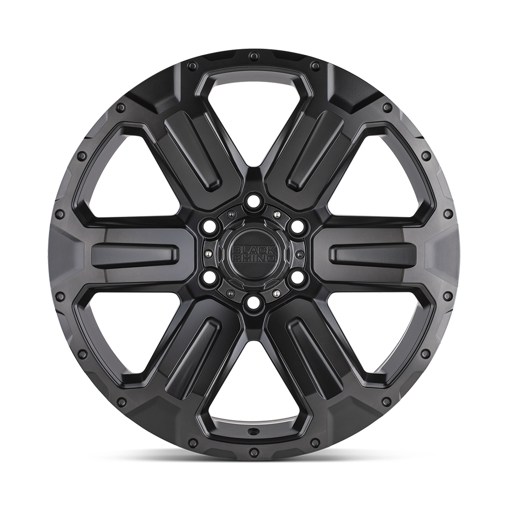 17X8.5 6X139.7/12 Black Rhino Wanaka Matte Gunmetal W/Brushe Offroad