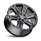 17X8.5 6X139.7/12 Black Rhino Wanaka Matte Gunmetal W/Brushe Offroad